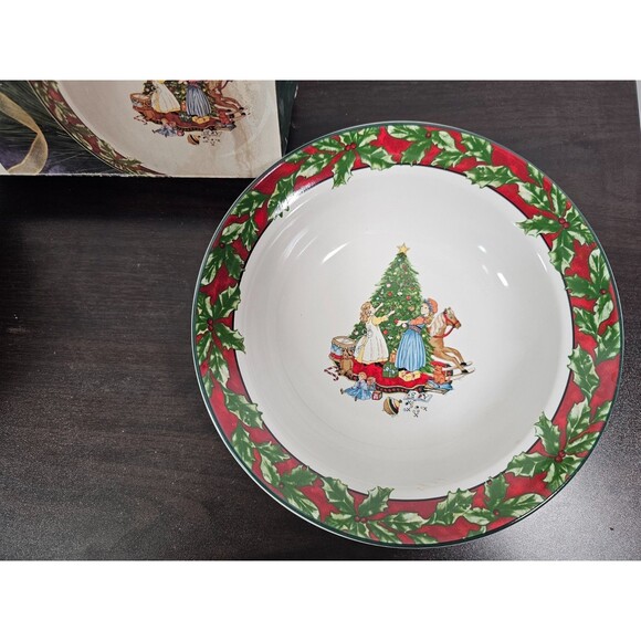 Bob Timberlake Christmas Celebration Serving Bowls Set of 2 Intl China 1994 - Picture 4 of 6